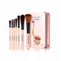 private label BIOAQUA custom logo 7pcs Blend Foundation Powder Blush blush brush Eye Makeup Brush Set