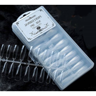 Mro 240pcs False Nail Tips Full Cover Transparent False Nail For Nail Art